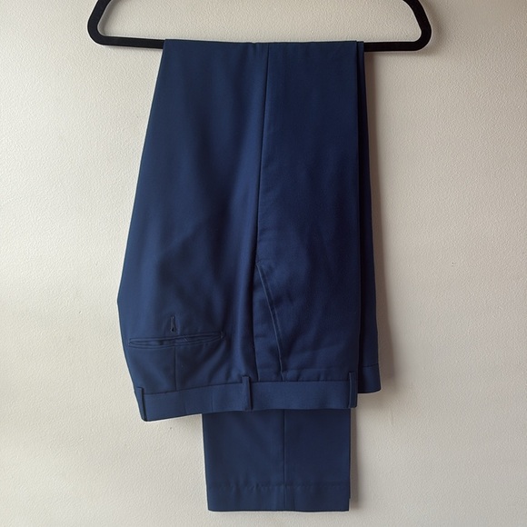 GIORGIO FIORELLI Two Button Suit Jacket Pants 38 Long Tall 32 French Blue - Picture 4 of 15